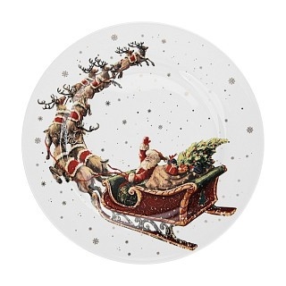 Тарілка Fissman CHRISTMAS 19, 5 cм порцеляна (14011) Тарілка Fissman CHRISTMAS 19, 5 cм порцеляна (14011)