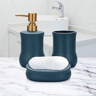 Дозатор жидкого мыла Fissman 300 мл, стакан 400 мл и мыльница в наборе (9510) Дозатор жидкого мыла Fissman 300 мл, стакан 400 мл и мыльница в наборе (9510)