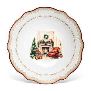 Салатник Fissman CHRISTMAS EVE 23,5x6,5 см порцеляна (16029)