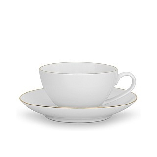 Набор Fissman из 2-х кружек FLOREE 220 мл с блюдцем фарфора (3666)