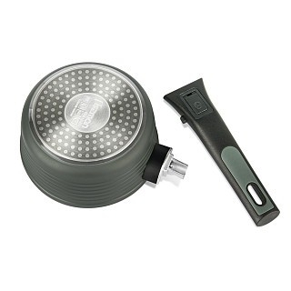 Ківш Fissman BRILLIANT 16x7,5см / 1,3л зі знімною ручкою та скляною кришкою (14380) Ківш Fissman BRILLIANT 16x7,5см / 1,3л зі знімною ручкою та скляною кришкою (14380)