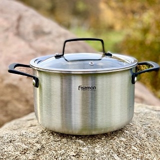 Каструля Fissman LOREN 24x13,5 см / 6 л зі скляною кришкою (5473) Каструля Fissman LOREN 24x13,5 см / 6 л зі скляною кришкою (5473)