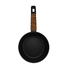 Ківш Fissman FEORELLA 16x8,5 см 1,45 л зі скляною кришкою алюміній з антипригарним покриттям (14510)