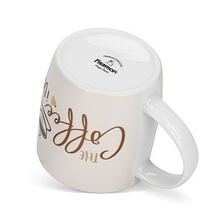 Набор из 2-х кружек Fissman THE COFFEE I DO 310 мл фарфора (3710)