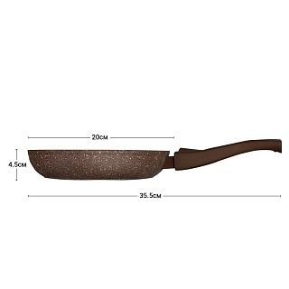 Сковорідка для смаження Fissman SMOKY STONE 20x4,5 см (4370)