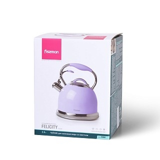Чайник для плити Fissman зі свистком FELICITY 2,6 л (5960) Чайник для плити Fissman зі свистком FELICITY 2,6 л (5960)
