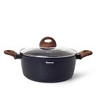 Каструля з кришкою Fissman VESUVIO STONE 20x8,5 см на 2,3 л (4245)