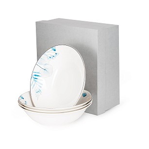 Набір з 4-х мисок Fissman LYON 18 см порцеляна (14070)