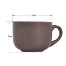 Кружка Fissman 450 мл, цвет КОРИЧНЕВЫЙ (6088)