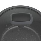 Ківш Fissman 16x8,5 см / 1,4 л EVOLUTION зі скляною кришкою литий алюміній з антипригарним покриттям (14583)