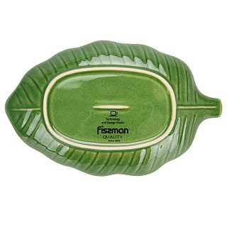 Блюдо Fissman GREEN 23x15x2,7 см кераміка (6201)