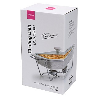 Марміт прямокутний Fissman PARMIGIANO 367x228x63 см / 23 л порцеляна (13709)