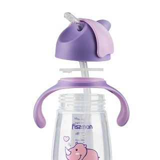 Бутылка для воды Fissman 260 мл с трубочкой (6901)