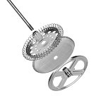 Заварювальний чайник Fissman з поршнем 350 мл скляна колба (9144)