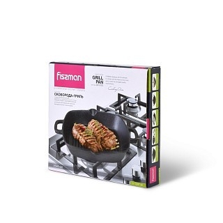 Квадратна пательня-гриль Fissman 26x5 см з двома боковими ручками (4097) Квадратна пательня-гриль Fissman 26x5 см з двома боковими ручками (4097)