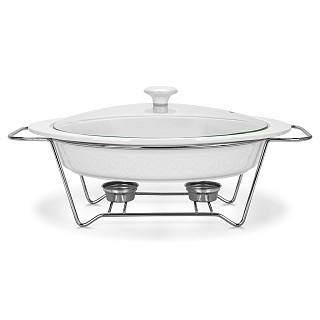 Марміт овальний Fissman PARMIGIANO 36x257x61 см / 19 л порцеляна (13710)