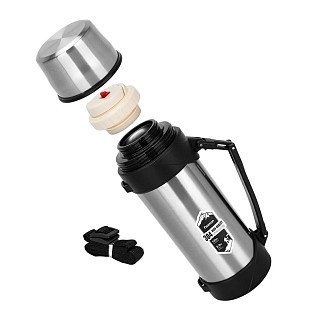 Термос Fissman 2000 мл серебристый нержавеющая сталь (9873)