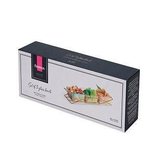 Минажница Fissman 32x11,5x5,3 см на металлической подставке 3 секции по 280 мл стекло (16392) Минажница Fissman 32x11,5x5,3 см на металлической подставке 3 секции по 280 мл стекло (16392)