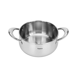 Кастрюля Fissman ABSOLUTE PRO 20x10 см/3,2 л со стеклянной крышкой нержавеющая сталь (5546)