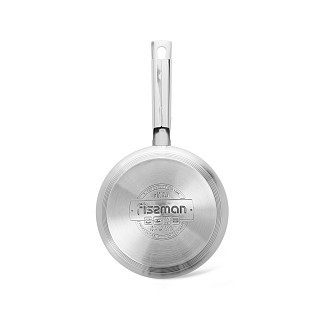 Ковш Fissman FELINA 14x8,5 см/1,1 л со стеклянной крышкой нержавеющая сталь (5497)