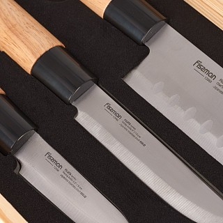 Набір ножів Fissman 3 предмети FUJITA 420J2 сталь (12060) Набір ножів Fissman 3 предмети FUJITA 420J2 сталь (12060)