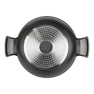 Кастрюля Fissman GRANDE 32x15 см / 9,3 л со стеклянной крышкой алюминий с антипригарным покрытием (14322)