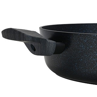 Сотейник Fissman со стеклянной крышкой FERRO 26x7,5 см 3,49 л алюминий с антипригарным покрытием (14526)