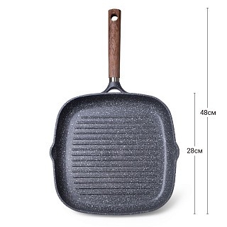 Сковорода гриль Fissman MILANO 28x4,5 (14275) Сковорода гриль Fissman MILANO 28x4,5 (14275)