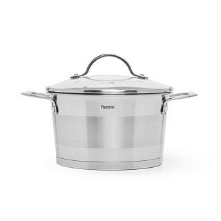 Каструля Fissman TIERNO 24x13,5 см / 5,25 л зі скляною кришкою нержавіюча сталь (5496) Каструля Fissman TIERNO 24x13,5 см / 5,25 л зі скляною кришкою нержавіюча сталь (5496)