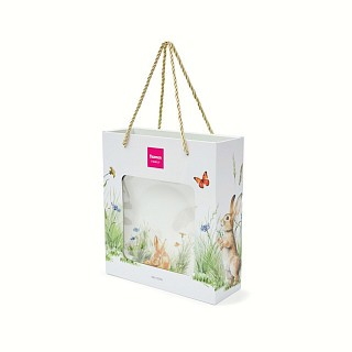 Набір з 4-х тарілок Fissman RABBIT 20 см порцеляна (13721)