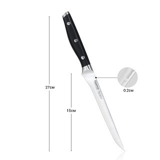 Ніж обвалочний Fissman DEMI CHEF 15 см (2367) Ніж обвалочний Fissman DEMI CHEF 15 см (2367)