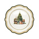 Тарелка Fissman 20 см CHRISTMAS EVE фарфор (13756)