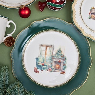 Тарілка Fissman 27 см CHRISTMAS EVE порцеляна (13755)
