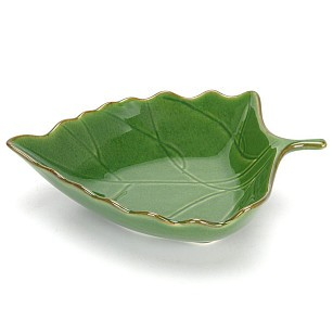 Блюдо Fissman глубокое GREEN 31,5x23x7,5 см керамика (6196)