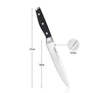 Ніж гастрономічний Fissman DEMI CHEF 18 см (2364) Ніж гастрономічний Fissman DEMI CHEF 18 см (2364)
