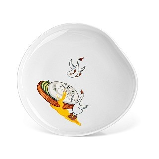 Тарілка Fissman BON APPETIT 22,4x20,3x2,5 см порцеляна (13028)