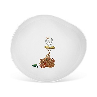 Глубокая тарелка Fissman BON APPETIT 23x20,5x5,5 см фарфор (13030)
