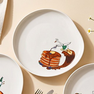 Тарелка Fissman BON APPETIT 22,4x20,3x2,5 см фарфор (13027)