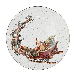 Фруктіниця Fissman CHRISTMAS 2-ярусна 19-27 см порцеляна (14010) Фруктіниця Fissman CHRISTMAS 2-ярусна 19-27 см порцеляна (14010)