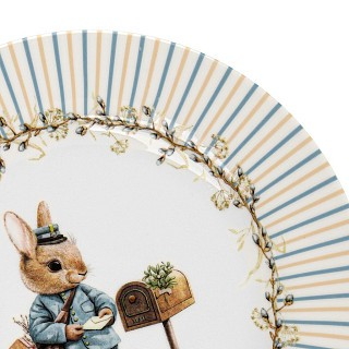 Тарелка Fissman EASTER 19 см фарфор (16100)