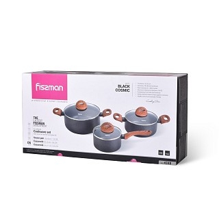 Набор посуды Fissman BLACK COSMIC 6 предметов (4348) Набор посуды Fissman BLACK COSMIC 6 предметов (4348)