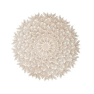 Сервірувальний килимок Fissman круглий 38 см ПВХ ціна за 1од (0722)