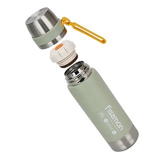 Термос Fissman 600 мл цвет светло-зеленый нержавеющая сталь (9877)