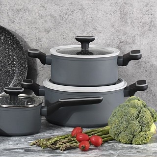 Кастрюля Fissman LAURA 24x11 см / 4,65 л со стеклянной крышкой алюминий с антипригарным покрытием (14477) Кастрюля Fissman LAURA 24x11 см / 4,65 л со стеклянной крышкой алюминий с антипригарным покрытием (14477)