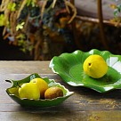 Блюдо Fissman глибоке GREEN 31,5x23x7,5 см кераміка (6196)