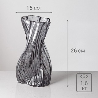 Ваза Fissman 26 см скло (13525)