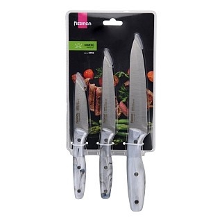 Набор ножей Fissman 3 пр. ROMERO 3CR13 сталь (2702)