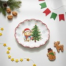 Тарілка овальна Fissman 24х20 см доломіт (0380)