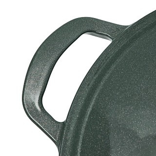 Каструля Fissman LE MANS GREEN 24x11,5 см / 4,5 л. з кришкою емальований чавун (4155)