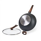 Сковорідка ВОК Fissman CAPELLA 30x8,5 см / 4,3 л з кришкою (14957)